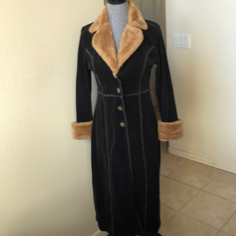 Cascade Trench Coat with Faux Fur - Picture 1 of 16